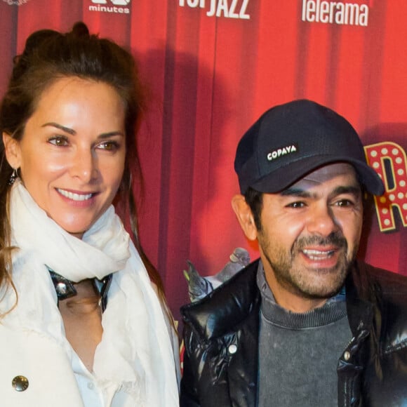 Jamel Debbouze et sa femme Mélissa Theuriau - Soirée de gala à l'occasion de la première de la pièce "Les producteurs" au Théâtre de Paris à Paris. © Christophe Clovis / Bestimage