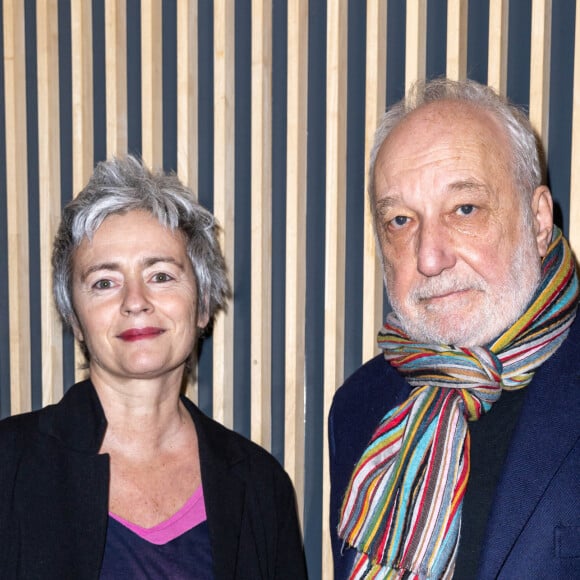 François Berléand et sa compagne Alexia Stresi - Avant Première Parisienne du film "Seule la terre est éternelle " à l'UGC Danton le 22 mars 2022. © Olivier Borde / Bestimage