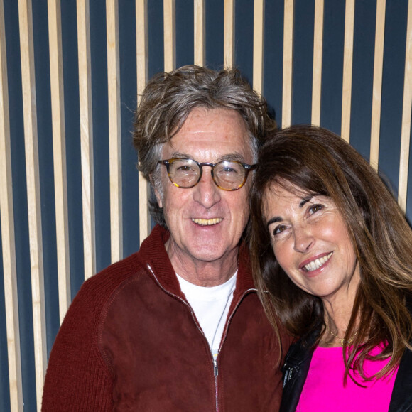 François Cluzet et sa femme Narjiss Slaoui-Falcoz - Avant Première Parisienne du film "Seule la terre est éternelle " à l'UGC Danton le 22 mars 2022. © Olivier Borde / Bestimage