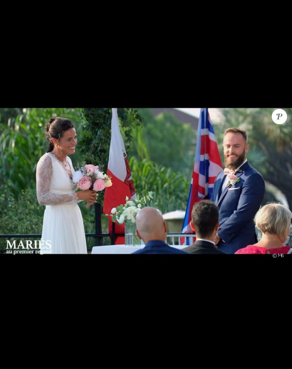 Mariage de Caroline et Axel dans "Mariés au premier regard 2022", le 28 mars, sur M6