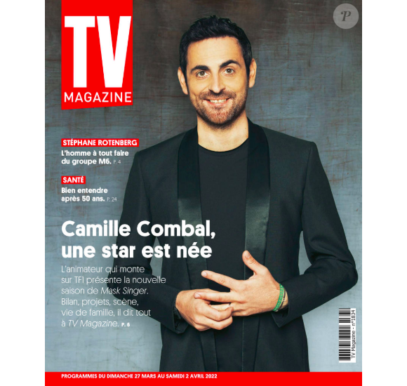 Camille Combal en couverture de "TV Magazine".