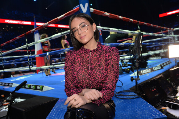 Agathe Auproux lors du gala de boxe Univent à l'AccorHotels Arena de Paris pour le championnat du monde WBA le 15 novembre 2019. © Veeren / Bestimage 