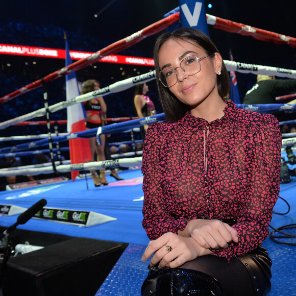 Agathe Auproux lors du gala de boxe Univent à l'AccorHotels Arena de Paris pour le championnat du monde WBA le 15 novembre 2019. © Veeren / Bestimage 