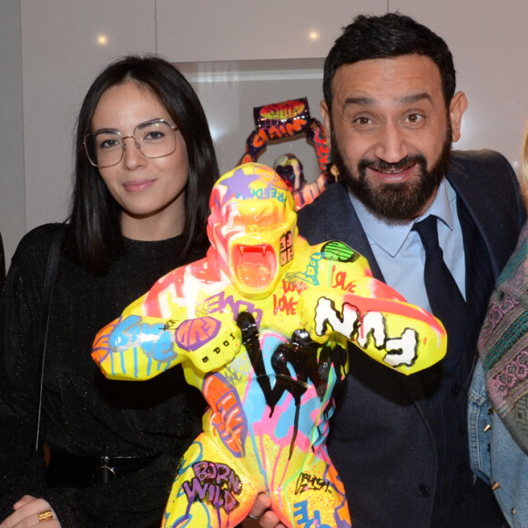 Exclusif - Agathe Auproux, Cyril Hanouna - Cocktail d'inauguration de la première galerie Pop Art Concept store entièrement dédié aux oeuvres de Richard Orlinski à Paris, France, le 23 novembre 2017. © Rachid Bellak/Bestimage 