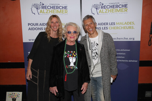 Exclusif - Sandrine Kiberlain, Véronique de Villèle et Nagui - 15e gala pour la Fondation Recherche Alzheimer à l'Olympia à Paris, le 14 mars 2022. © Bertrand Rindoff/Bestimage