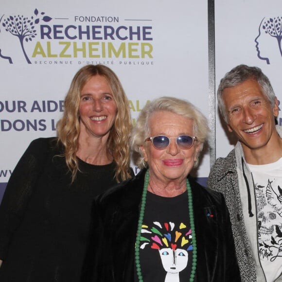 Exclusif - Sandrine Kiberlain, Véronique de Villèle et Nagui - 15e gala pour la Fondation Recherche Alzheimer à l'Olympia à Paris, le 14 mars 2022. © Bertrand Rindoff/Bestimage