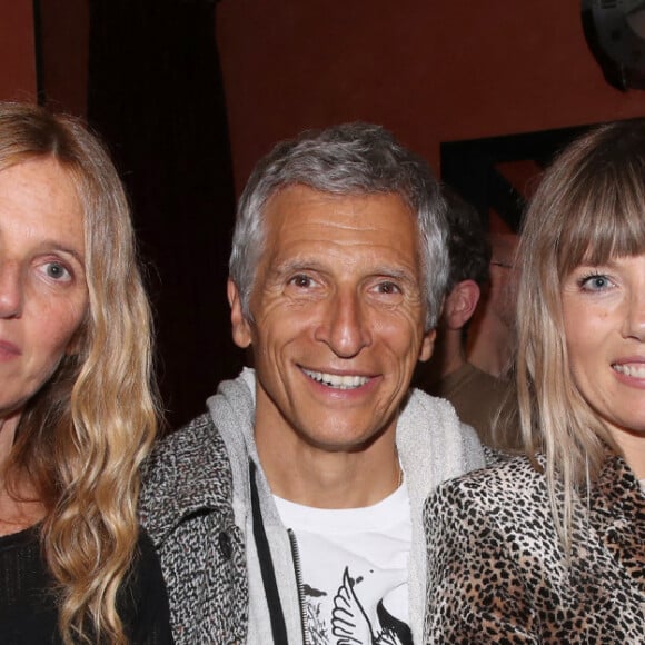 Exclusif - Sandrine Kiberlain, Nagui et sa femme Mélanie Page - 15e gala pour la Fondation Recherche Alzheimer à l'Olympia à Paris, le 14 mars 2022. © Bertrand Rindoff/Bestimage