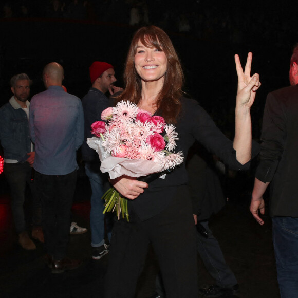 Exclusif - Carla Bruni-Sarkozy - 15e gala pour la Fondation Recherche Alzheimer à l'Olympia à Paris, le 14 mars 2022. © Bertrand Rindoff/Bestimage