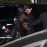 Rihanna enceinte et en tenue transparente pour la soirée de Jay-Z après les Oscars