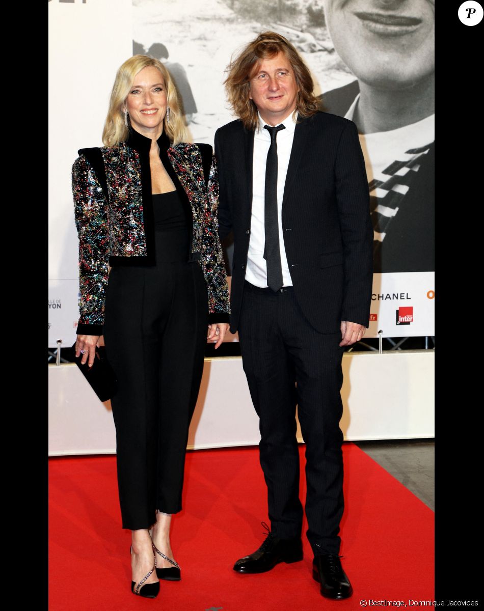 Léa Drucker et son compagnon Julien Rambaldi - Cérémonie d'ouverture du Festival Lumière à Lyon, le 9 octobre 2021. © Dominique Jacovides / Bestimage