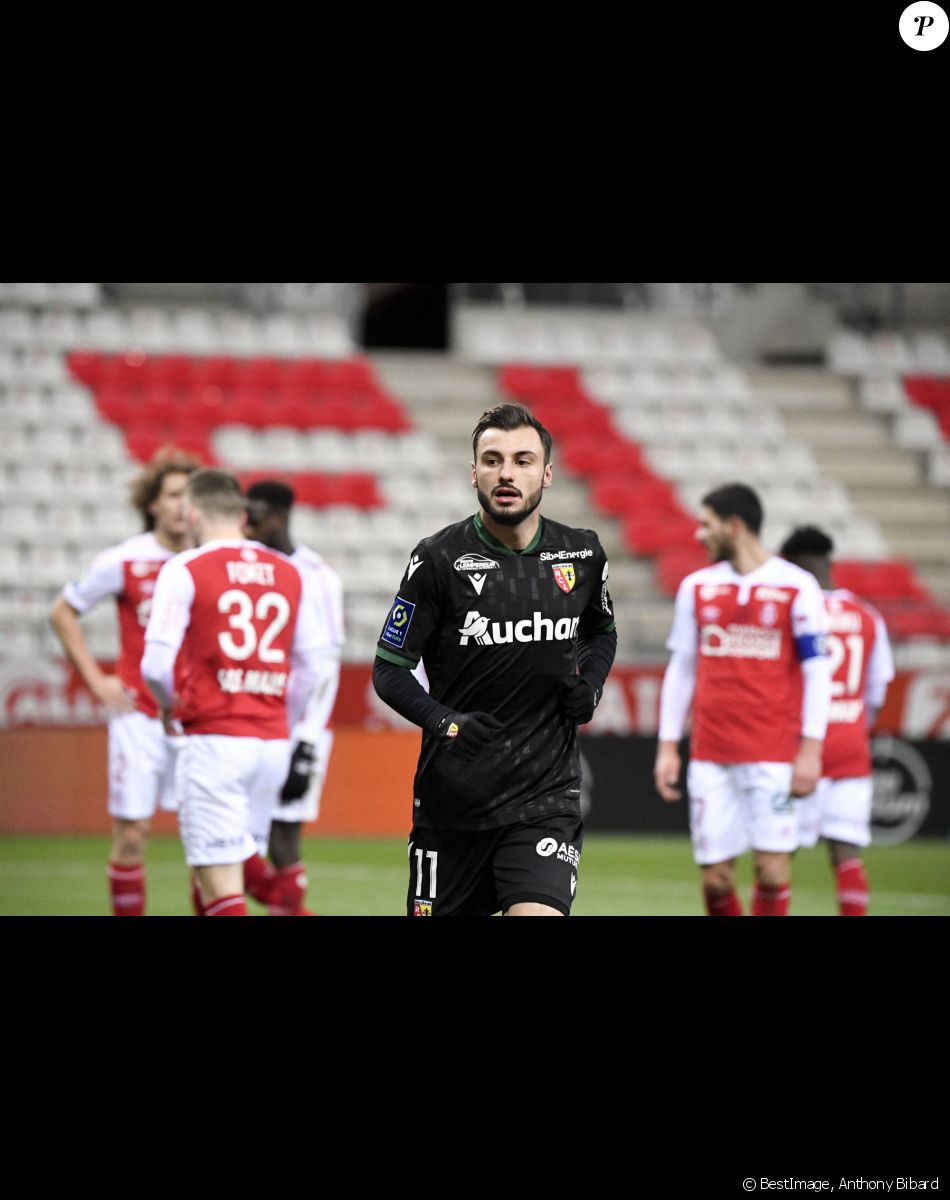Jonathan Clauss - Rencontre de football en ligue 1 Uber Eats - Reims (1) contre Lens (1) à Reims le 13 février 2021. © Anthony Bibard/Panoramic/Bestimage