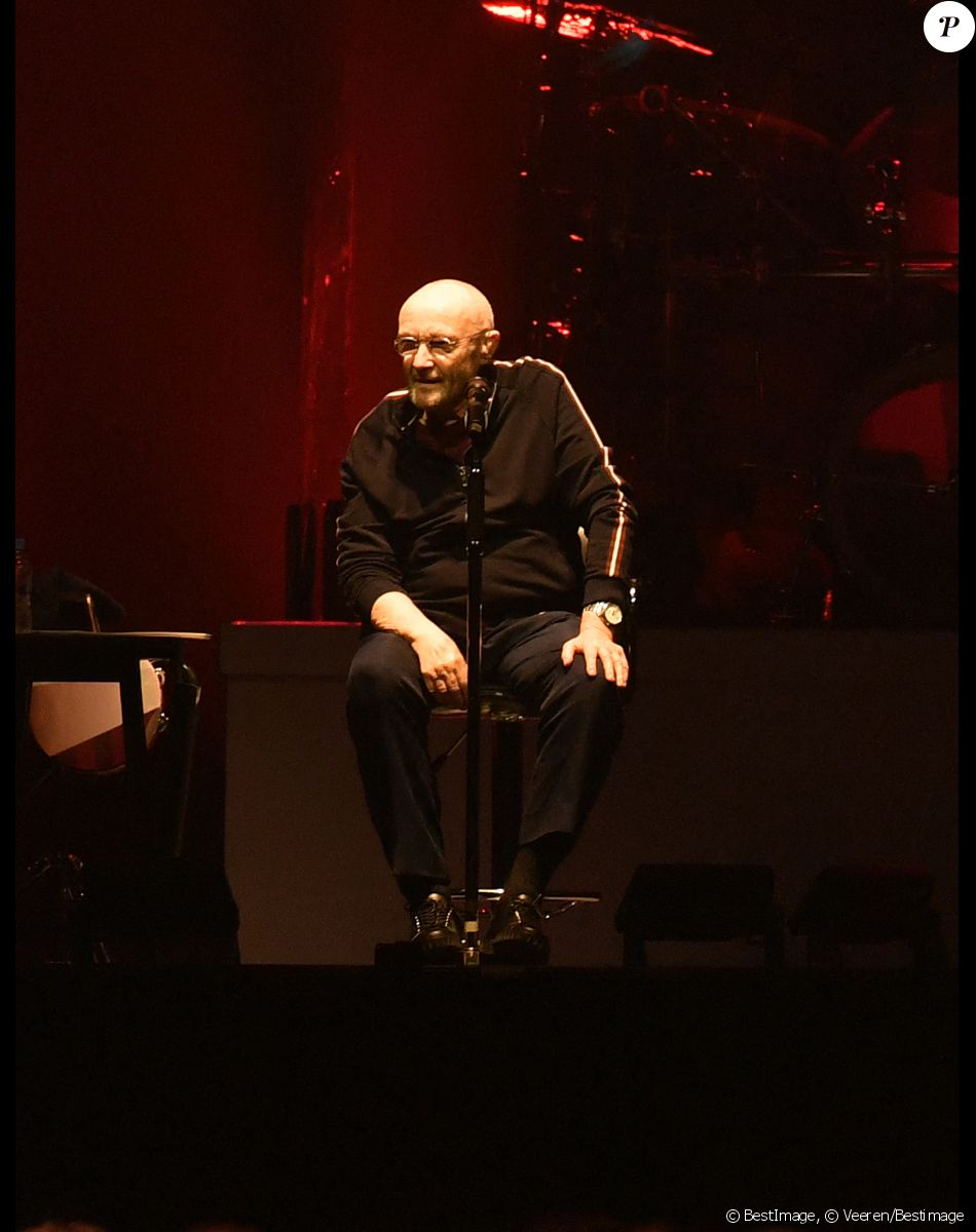 Phil Collins - Genesis (Mike Rutherford, Phil Collins et Tony Banks) en concert à Paris La Défense Arena à Nanterre le 16 mars 2022. © Veeren/Bestimage