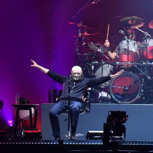 Phil Collins - Genesis (Mike Rutherford, Phil Collins et Tony Banks) en concert à Paris La Défense Arena à Nanterre le 16 mars 2022. © Veeren/Bestimage 