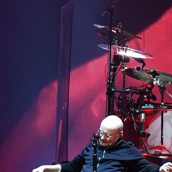 Phil Collins - Genesis (Mike Rutherford, Phil Collins et Tony Banks) en concert à Paris La Défense Arena à Nanterre le 16 mars 2022. © Veeren/Bestimage 