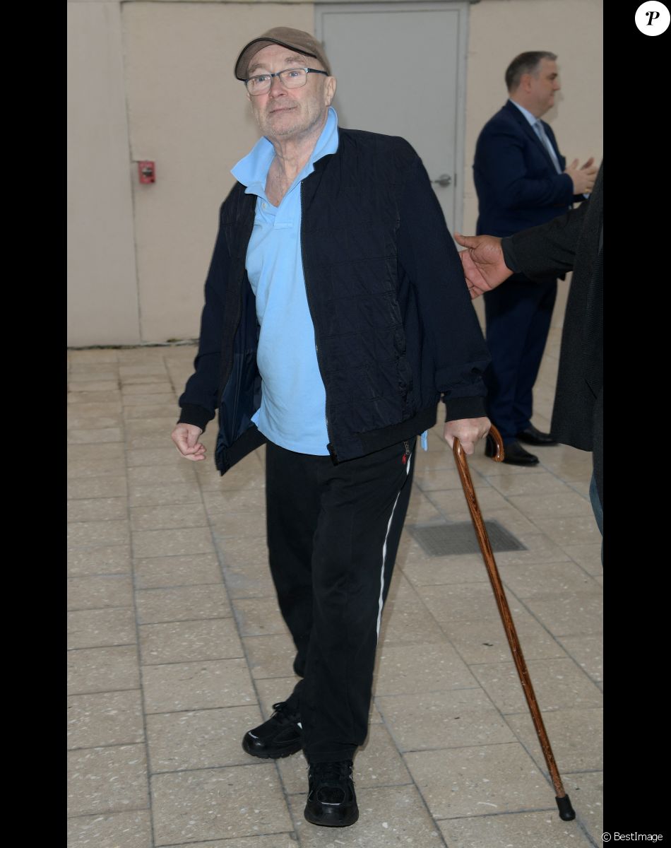 Phil Collins inaugure la bijouterie "Orianne Collins" du nom de ex femme Orianne avec qui il est a nouveau en couple à Miami le 10 mai 2018.