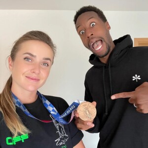 Gael Monfils et sa compagne Elina Svitolina