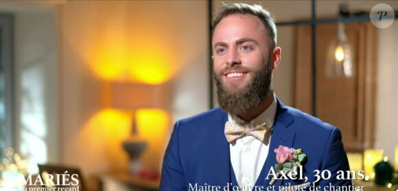 Axel dans l'épisode de "Mariés au premier regard 2022" du 4 avril, sur M6