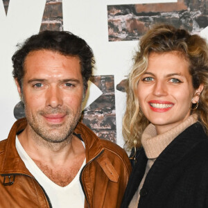 Nicolas Bedos et sa compagne Pauline Desmonts - Avant-première du film "West Side Story" réalisé par S. Spielberg au Grand Rex à Paris le 2 décembre 2021. © Coadic Guirec/Bestimage