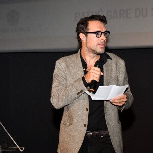Nicolas Bedos, le président du Jury, lors de la soirée de clôture de la 3eme édition du Festival Cinéroman à Nice, le 24 octobre 2021. © Bruno Bebert / Bestimage 
