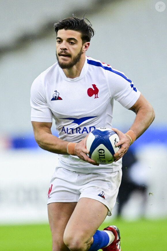 Romain Ntamack (Fra) - Le XV de France battu par l'Ecosse (23 - 27) lors de la dernière journée du Tournoi des Six Nations au stade de France à Saint-Denis, le 26 mars 2021. © JB Autissier / Panoramic / Bestimage