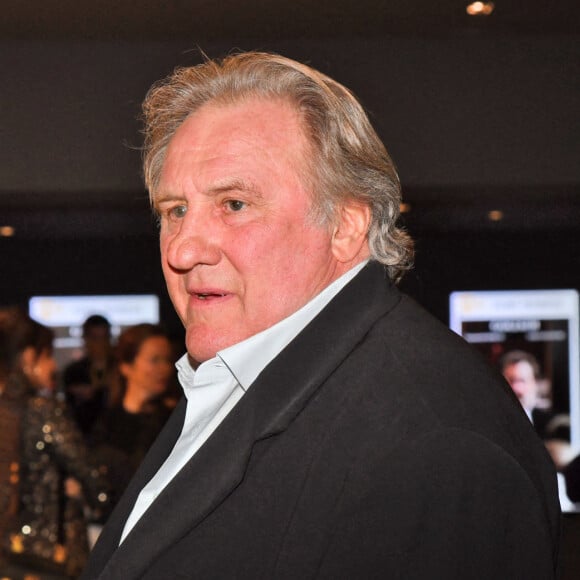 Gérard Depardieu lors de la soirée de clôture de la 3e édition du Festival Cinéroman à Nice, le 24 octobre 2021. © Bruno Bebert / Bestimage