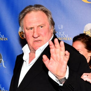 Gérard Depardieu lors de la soirée de clôture de la 3e édition du Festival Cinéroman à Nice. © Bruno Bebert / Bestimage