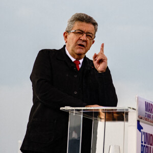 Meeting de Jean-Luc Mélenchon, candidat La France Insoumise à l'élection présidentielle 2022, à Marseille le 27 mars 2022