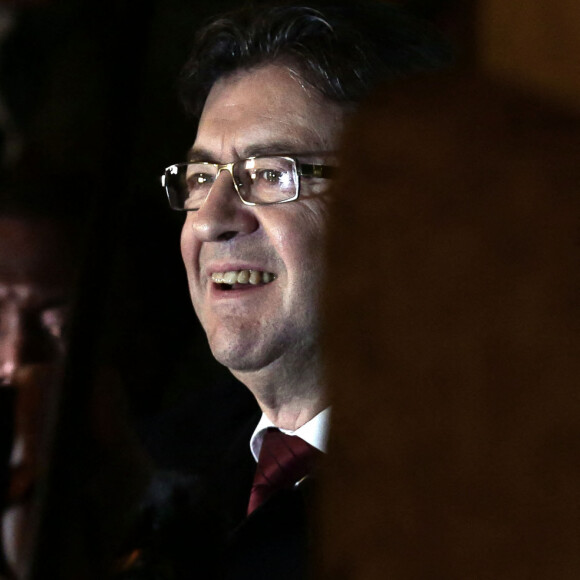 Soirée électorale du candidat de "la France Insoumise", Jean-Luc Mélenchon à l'issue du premier tour de l'élection présidentielle qui termine 4ème à 19,6 %, au Belushi's à Paris, France, le 23 avril 2017.