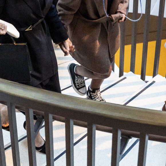 Angelina Jolie et sa fille Zahara au Congrès à Washington, le 9 février 2022. © Michael Brochstein/ZUMA Press Wire / Bestimage 