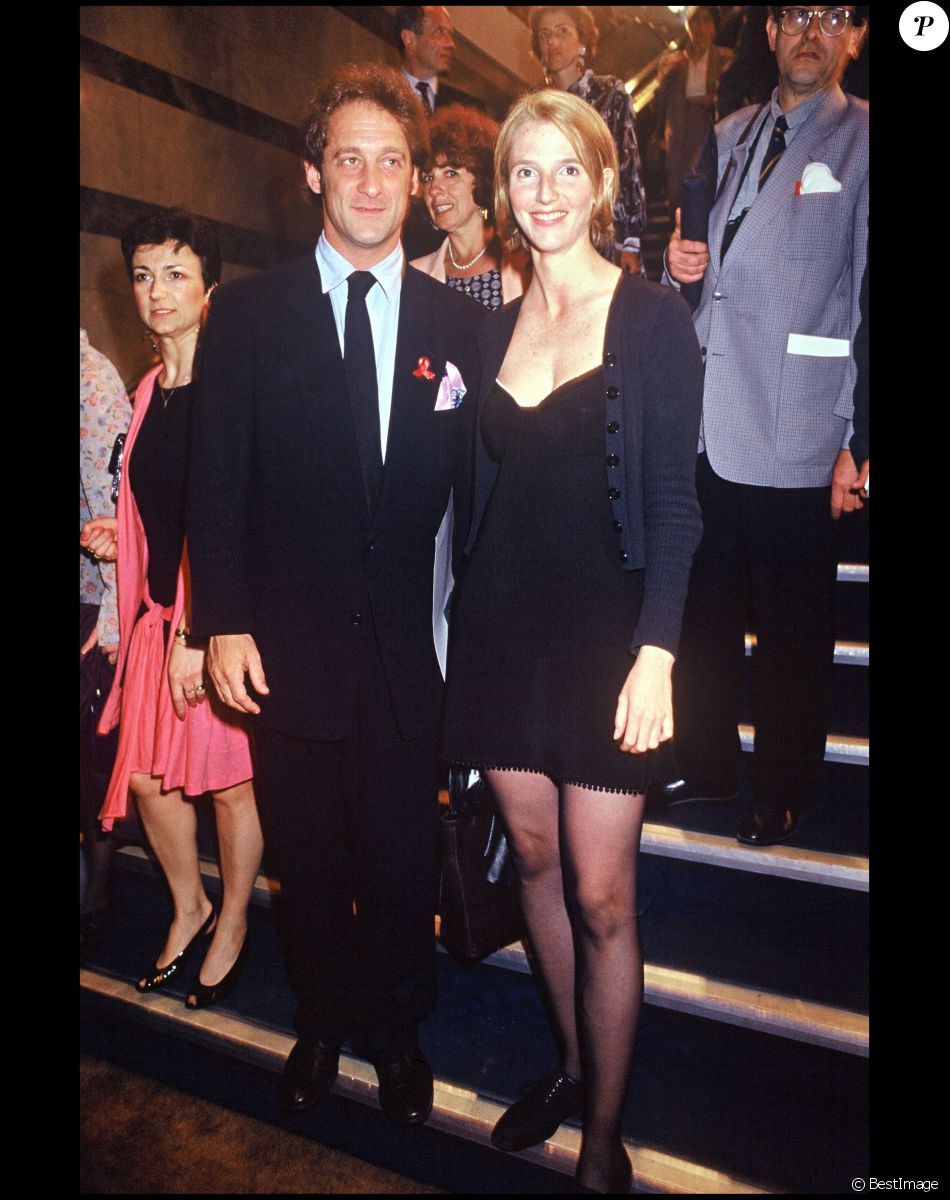 Archives - Vincent Lindon et Sandrine Kiberlain lors du Festival du film de Paris. 1994.