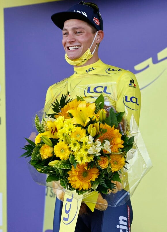 Mathieu van der Poel lors du Tour de France à Mur de Bretagne. © Photonews / Panoramic / Bestimage