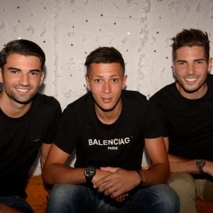 Exclusif - Enzo Zidane (fils de Zinédine Zidane), Driss Zidane (neveu de Zinédine Zidane) et Luca Zidane (fils de Zinédine Zidane) - Les célébrités lors du festival "Marrakech du Rire 2018" à Marrakech, Maroc, le 24 juin 2018. © Rachid Bellak/Bestimage