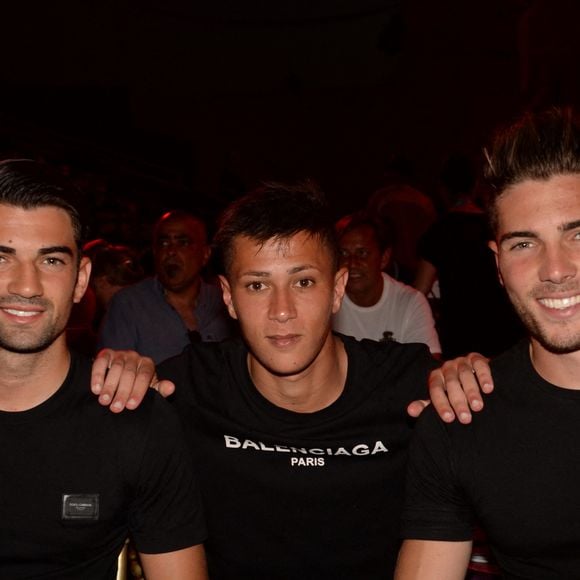 Exclusif - Enzo Zidane (fils de Zinédine Zidane), Driss Zidane (neveu de Zinédine Zidane) et Luca Zidane (fils de Zinédine Zidane) - Les célébrités lors du festival "Marrakech du Rire 2018" à Marrakech, Maroc, le 24 juin 2018. © Rachid Bellak/Bestimage