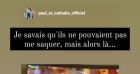 Caroline de "Mariés au premier regard" répond aux commentaires des experts en story Instagram, le 4 avril 2022