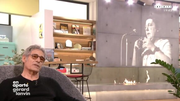 Gérard Lanvin dans l'émission "En Aparté", sur Canal+.