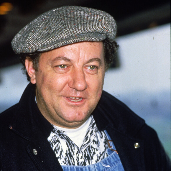 Archives - Portrait de Coluche en 1986.