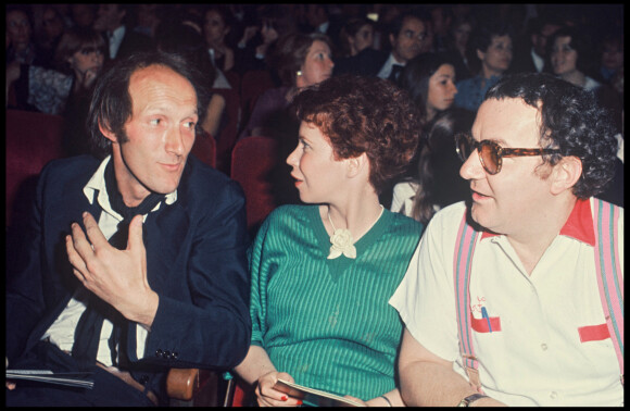 Archives - Rufus, Coluche et sa femme Véronique au Festival de Cannes en 1976.