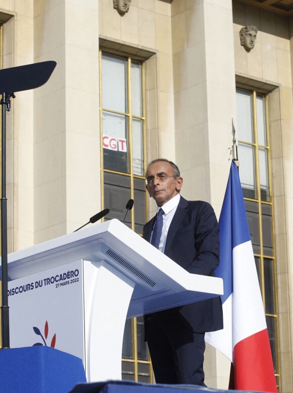 Eric Zemmour - Meeting du Candidat à la Présidentielle sur la place du Trocadero à Paris