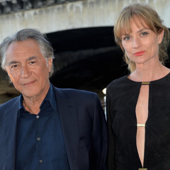 Richard Berry et sa femme Pascale Louange - Soirée de gala de la "Maud Fontenoy Fondation" à bord de la péniche Ducasse sur Seine à Paris. © Veeren/Bestimage 