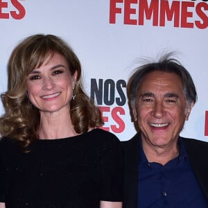 Richard Berry et sa compagne Pascale Louange - Avant-première du film "Nos Femmes" au cinéma Gaumont Opéra à Paris, le 27 avril 2015. 