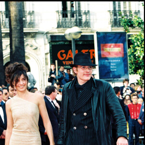 Guillaume Depardieu et Clotilde Courau au 50ème festival de Cannes pour "Le Cinquième élément" en 1997
