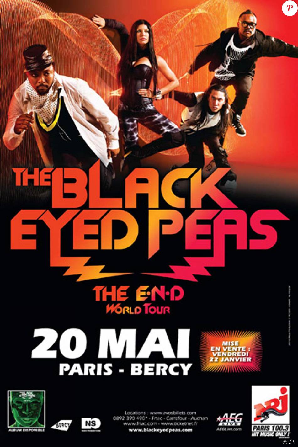 Black Eyed Peas leur concert à Bercy affichait complet... en deux