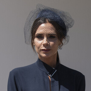 Victoria Beckham - Les invités arrivent à la chapelle St. George pour le mariage du prince Harry et de Meghan Markle au château de Windsor, le 19 mai 2018. 