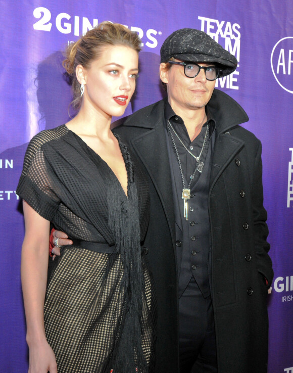 Amber Heard et Johnny Depp - Cérémonie des "The Texas Film Hall of Fame Awards" à Austin, le 6 mars 2014.