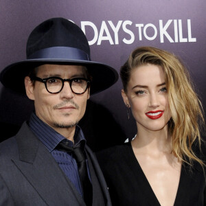Johnny Depp et Amber Heard - Avant-première du film "3 Days to Kill" à Hollywood, le 12 février 2014.