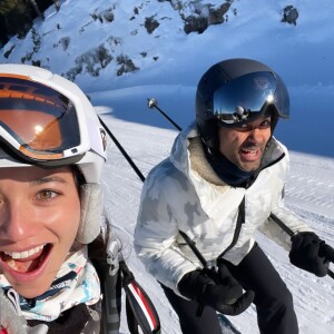 Tony Parker Et Alizé Lim font du ski à Villard-de-Lans.