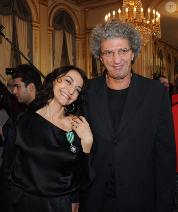 Nathalie Rykiel et Elie Chouraqui. Le 22 janvier 2010