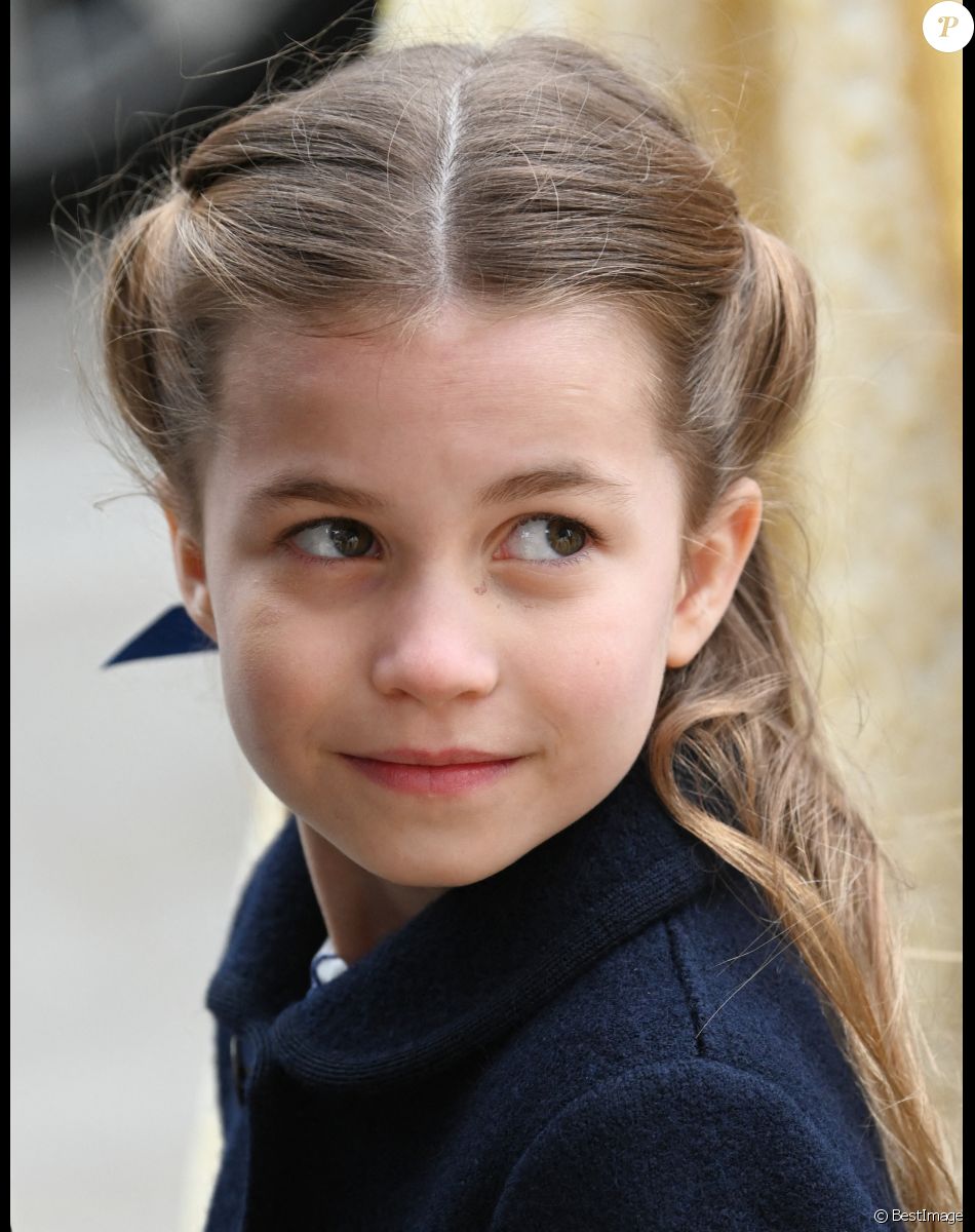 La princesse Charlotte de Cambridge - Service d'action de grâce en hommage au prince Philip, duc d'Edimbourg, à l'abbaye de Westminster à Londres.