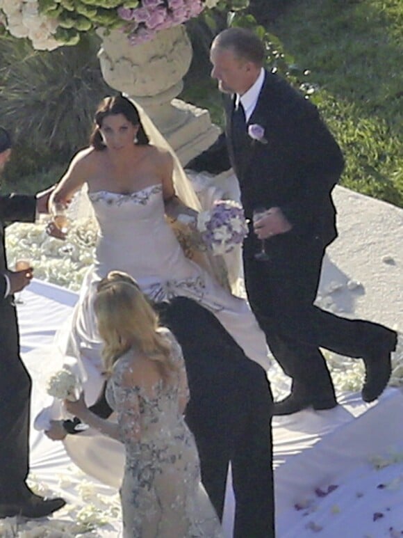 Jesse James et Alexis Dejoria lors de leur mariage à Malibu le 24 mars 2013