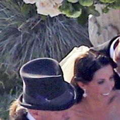 Jesse James et Alexis Dejoria lors de leur mariage à Malibu le 24 mars 2013
